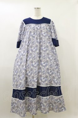 画像1: axes femme NOSTALGIE / ペイズリーワンピース Free オフ/ブルー H-26-04-11-057-AX-OP-NS-ZH