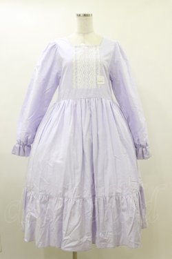 画像1: marcHenTica / レース切替ワンピース プリンセスサイズ ラベンダー H-26-04-11-058-LO-OP-NS-ZH
