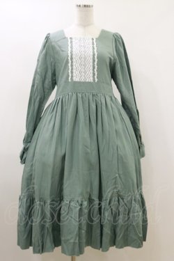 画像1: marcHenTica / レース切替ワンピース Free グリーン H-26-04-11-059-LO-OP-NS-ZH