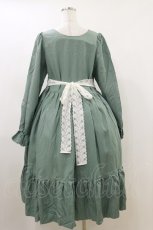 画像2: marcHenTica / レース切替ワンピース Free グリーン H-26-04-11-059-LO-OP-NS-ZH (2)