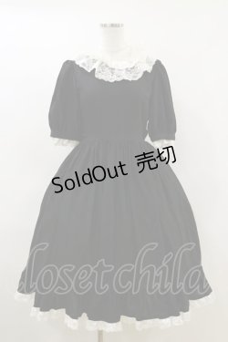 画像1: LOCOCO尾州ロリィタ / 半袖ワンピース 1 ブラック H-26-04-11-060-LO-OP-NS-ZH