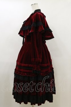 画像3: Hoshibako Works / Rozen Maiden x HoshibakoWorks 真紅ケープ付きワンピース Free ベルベット/ワイン H-26-04-11-064-LO-OP-NS-ZH