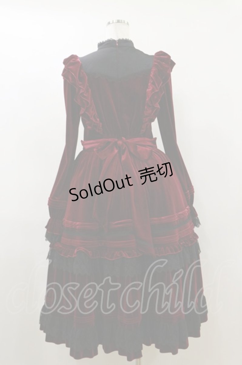 画像5: Hoshibako Works / Rozen Maiden x HoshibakoWorks 真紅ケープ付きワンピース Free ベルベット/ワイン H-26-04-11-064-LO-OP-NS-ZH (5)