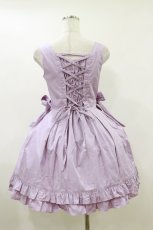画像2: metamorphose / CLサイドリボンジャンパースカート F ラベンダー H-26-04-11-067-ME-OP-KB-ZH (2)