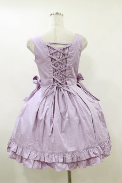 画像2: metamorphose / CLサイドリボンジャンパースカート F ラベンダー H-26-04-11-067-ME-OP-KB-ZH