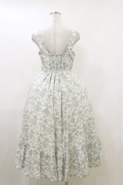 画像2: m petit by misako / MSKトワルドジュイジャンパースカート L オフ/ブルー H-26-04-11-069-LO-SK-NS-ZH