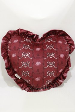 画像1: m petit by misako / NINA'S/クッション  ワイン H-26-04-11-010-LO-ZA-NS-ZH