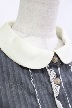 画像4: Leur Getter / ストライプワンピース  グレー H-26-04-11-1005-LU-OP-KB-ZH