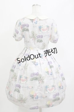 画像3: Leur Getter / Flower Card袖付ワンピース M グレー H-26-04-11-1001-LU-OP-KB-ZH