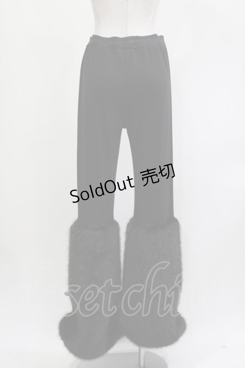 画像2: Qutie Frash / アメＱ×KIST札幌限定 ファーパンツ  ブラック H-26-04-11-1009-QU-PA-KB-ZH (2)