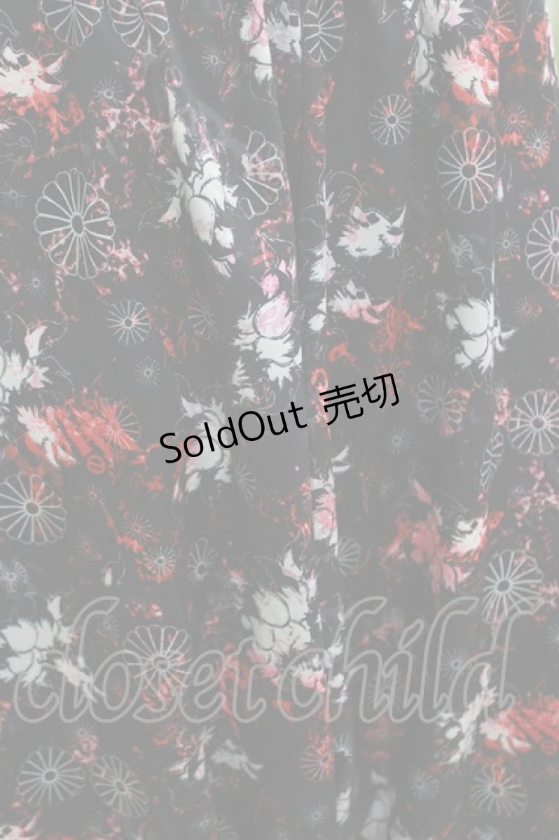 画像3: NieR Clothing / サルエルパンツ  和柄九尾/黒 H-26-04-11-1010-PU-PA-KB-ZH (3)