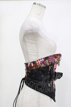 画像2: Qutie Frash / ベルトコルセット  ブラック H-26-04-11-1013-QU-ZA-KB-ZH