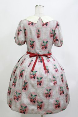 画像3: Leur Getter / Cherry Lace袖付ワンピース M ピンク H-26-04-11-1002-LU-OP-KB-ZH