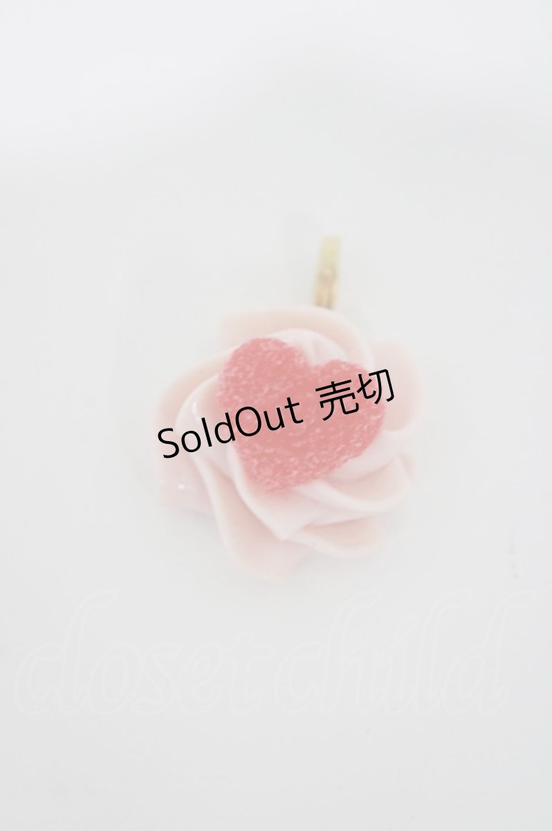 画像1: Q-pot. / ラブハートホイップクリームチャーム  ピンク H-26-04-11-1027-QP-ZA-KB-ZH (1)