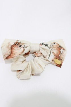 画像1: Leur Getter / Autumn Parkシュシュ  アイボリー H-26-04-11-1030-LU-AC-KB-ZH