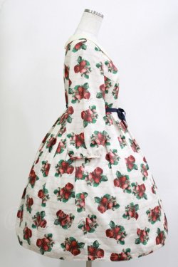 画像2: Leur Getter / Sweet Strawberry袖付きワンピース  オフ白 H-26-04-11-1003-LU-OP-KB-ZH