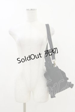 画像2: 尾州ロリィタ / 尾州のおリボンFRILLバッグ  ブラック H-26-04-11-011-LO-BG-NS-ZH