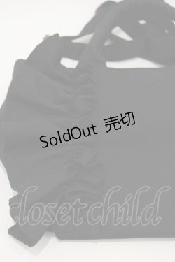 画像3: 尾州ロリィタ / 尾州のおリボンFRILLバッグ  ブラック H-26-04-11-011-LO-BG-NS-ZH