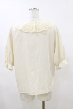画像2: m petit by misako / MSKデシンレースエリブラウス M アイボリー H-26-04-11-016-LO-BL-NS-ZH