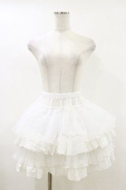 画像1: milky ange / レーストリムパニエ Free 白 H-26-04-11-023-EL-SK-NS-ZH