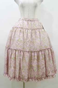 画像1: m petit by misako / AM*ジュイパニエスカート LL ピンク/アイボリー リバーシブル H-26-04-11-026-LO-SK-NS-ZH