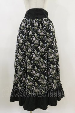 画像1: Kurumi Collaboration / KRハナガラHWフレアSK L ブラック H-26-04-11-030-GO-SK-NS-ZH