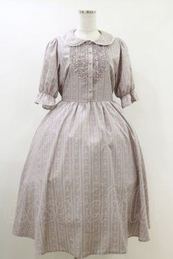 画像1: m petit by misako / MSKストライプフレアワンピース M ピンク H-26-04-11-031-LO-OP-NS-ZH