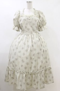 画像1: m petit by misako / AOKハナガラスクエアワンピース M アイボリー H-26-04-11-032-LO-OP-NS-ZH