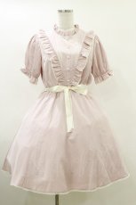 画像1: Honey Cinnamon / フリルリボンワンピース Free ピンク H-26-04-11-033-LO-OP-NS-ZH (1)