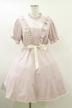 画像1: Honey Cinnamon / フリルリボンワンピース Free ピンク H-26-04-11-033-LO-OP-NS-ZH