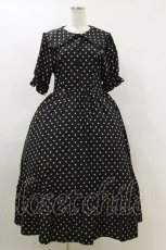 画像1: m petit by misako / ナシジドットワンピース L ブラック H-26-04-11-037-LO-OP-NS-ZH (1)