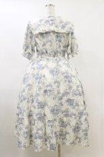 画像2: m petit by misako / トワルドジュイOPハンソデ L オフ/ブルー H-26-04-11-038-LO-OP-NS-ZH (2)