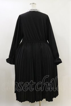 画像2: m petit by misako / AM*レースエリプリーツワンピース 3L ブラック H-26-04-11-039-LO-OP-NS-ZH