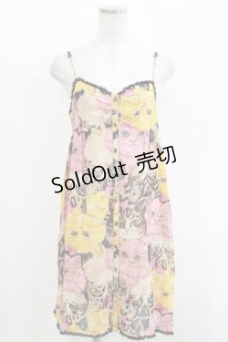 画像1: HYSTERIC GLAMOUR / キャットプリントキャミワンピース  MIXカラー H-26-04-12-026-PU-OP-KB-ZH