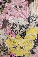 画像4: HYSTERIC GLAMOUR / キャットプリントキャミワンピース  MIXカラー H-26-04-12-026-PU-OP-KB-ZH (4)