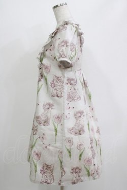 画像2: Emily Temple cute / Kittenフリルワンピース  グレー H-26-04-12-030-ET-OP-KB-ZH