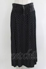画像1: HYSTERIC GLAMOUR / ドット×デニムスカート  ブラック H-26-04-12-032-PU-SK-KB-ZH (1)