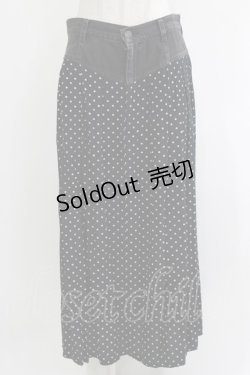 画像1: HYSTERIC GLAMOUR / ドット×デニムスカート  ブラック H-26-04-12-032-PU-SK-KB-ZH