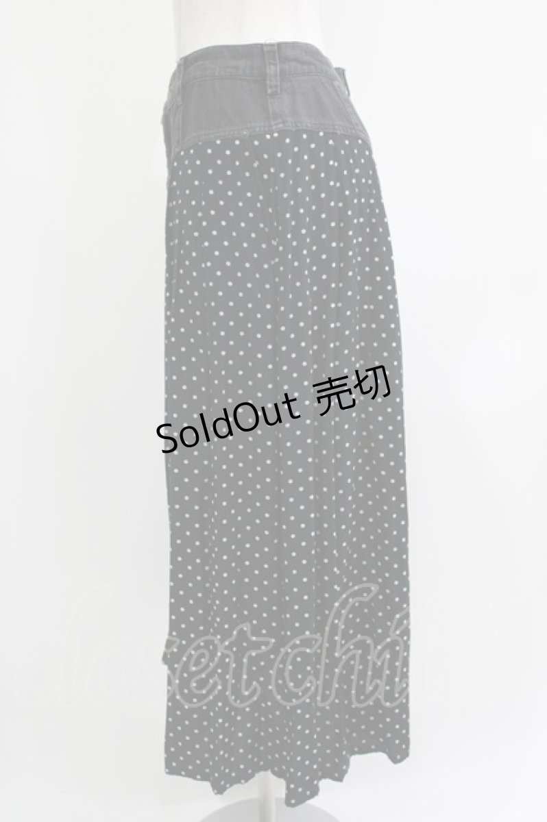 画像2: HYSTERIC GLAMOUR / ドット×デニムスカート  ブラック H-26-04-12-032-PU-SK-KB-ZH (2)