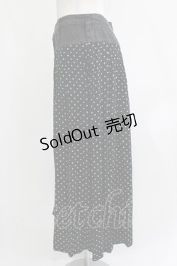 画像2: HYSTERIC GLAMOUR / ドット×デニムスカート  ブラック H-26-04-12-032-PU-SK-KB-ZH