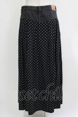 画像3: HYSTERIC GLAMOUR / ドット×デニムスカート  ブラック H-26-04-12-032-PU-SK-KB-ZH (3)