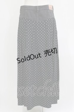 画像3: HYSTERIC GLAMOUR / ドット×デニムスカート  ブラック H-26-04-12-032-PU-SK-KB-ZH
