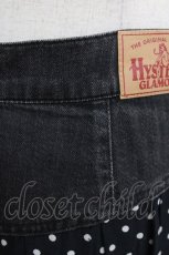 画像4: HYSTERIC GLAMOUR / ドット×デニムスカート  ブラック H-26-04-12-032-PU-SK-KB-ZH (4)
