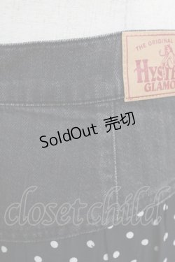 画像4: HYSTERIC GLAMOUR / ドット×デニムスカート  ブラック H-26-04-12-032-PU-SK-KB-ZH