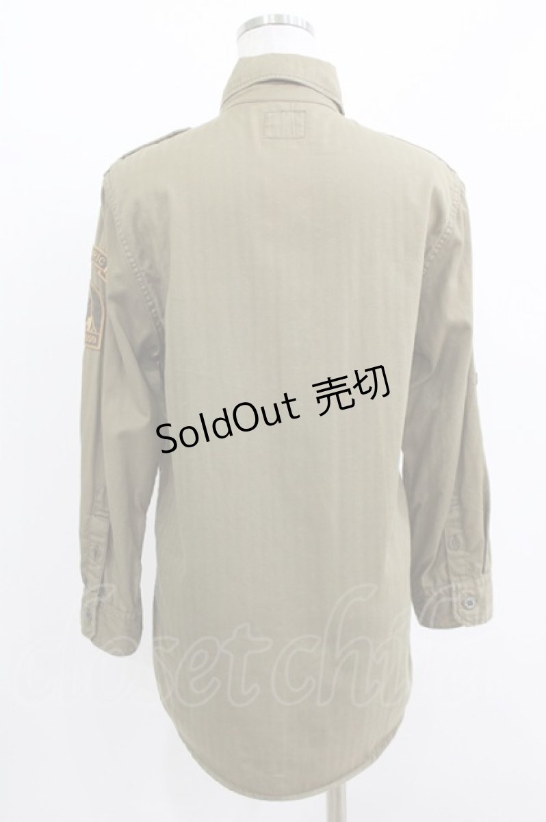 画像3: HYSTERIC GLAMOUR / ワッペンシャツ  カーキ H-26-04-12-034-PU-BL-KB-ZH (3)
