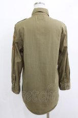 画像3: HYSTERIC GLAMOUR / ワッペンシャツ  カーキ H-26-04-12-034-PU-BL-KB-ZH (3)