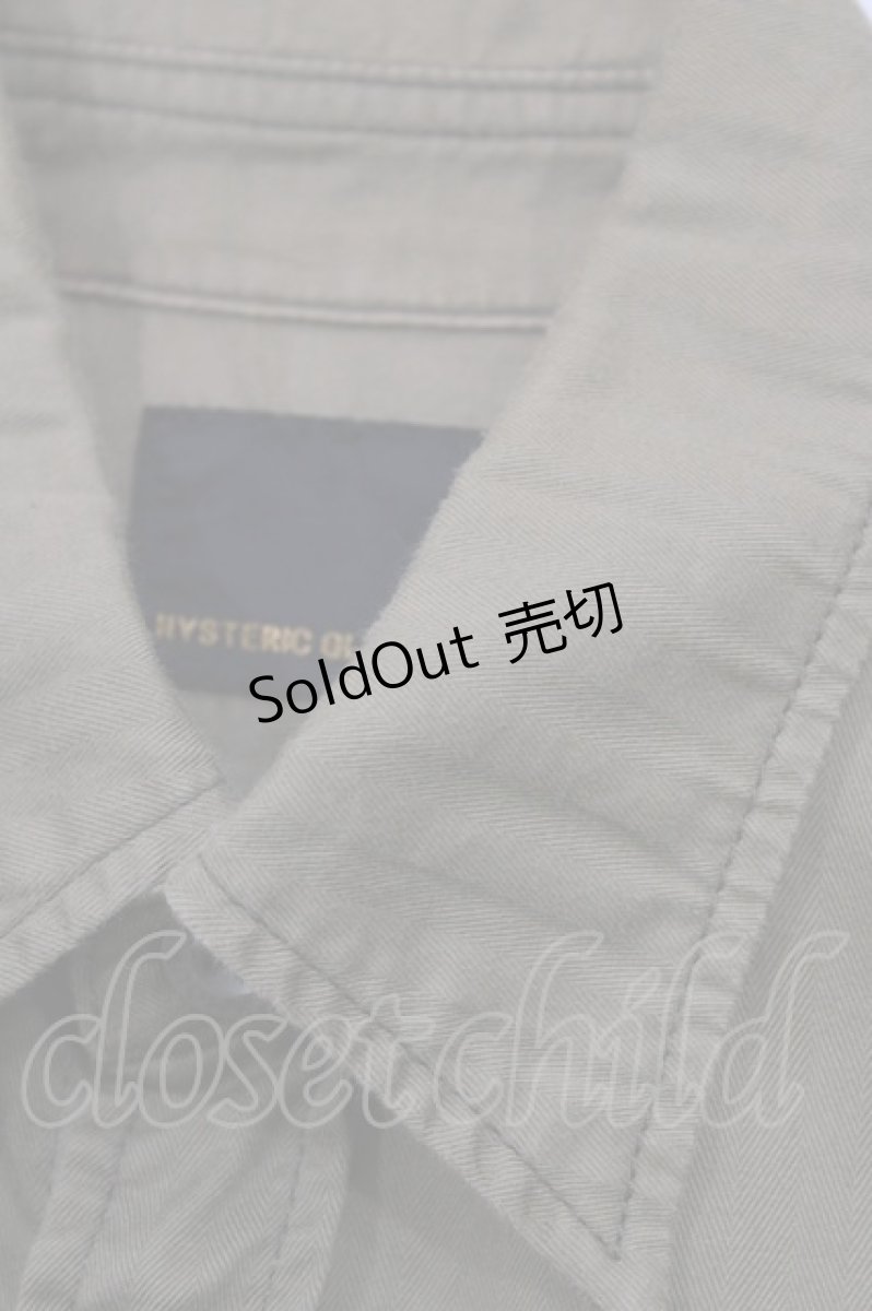 画像4: HYSTERIC GLAMOUR / ワッペンシャツ  カーキ H-26-04-12-034-PU-BL-KB-ZH (4)