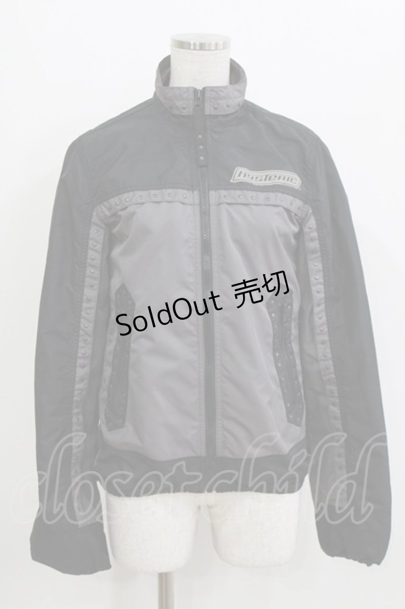 画像1: HYSTERIC GLAMOUR / バイカラースタッズZIPジャケット  ブラック×グレー H-26-04-12-038-PU-JA-KB-ZH (1)