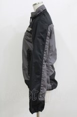 画像2: HYSTERIC GLAMOUR / バイカラースタッズZIPジャケット  ブラック×グレー H-26-04-12-038-PU-JA-KB-ZH (2)