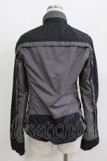 画像3: HYSTERIC GLAMOUR / バイカラースタッズZIPジャケット  ブラック×グレー H-26-04-12-038-PU-JA-KB-ZH (3)